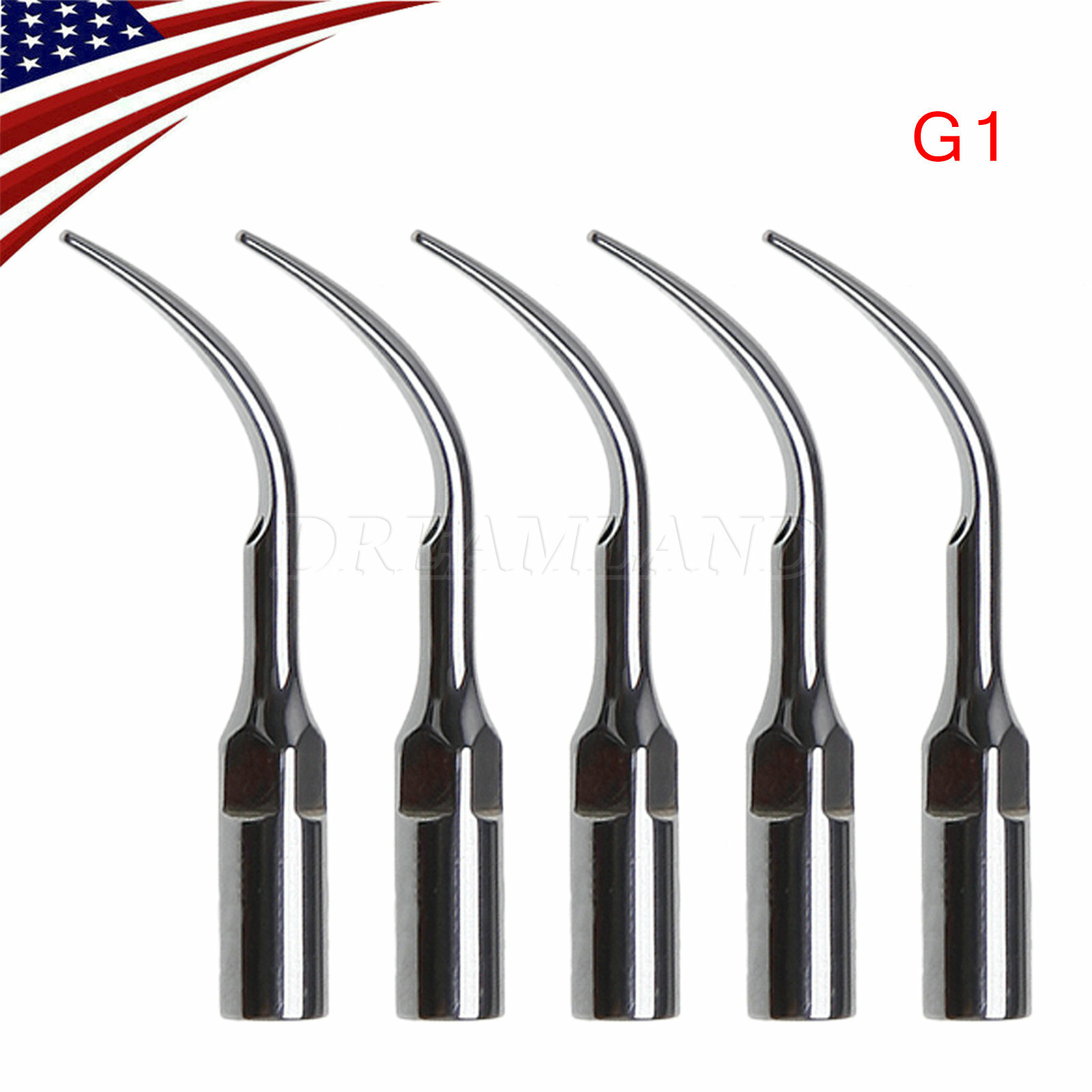 1-20*Dental Ultrasonic Piezo Scaler Scaling Tips G1 Fit EMS/Woodpecker Handpiece