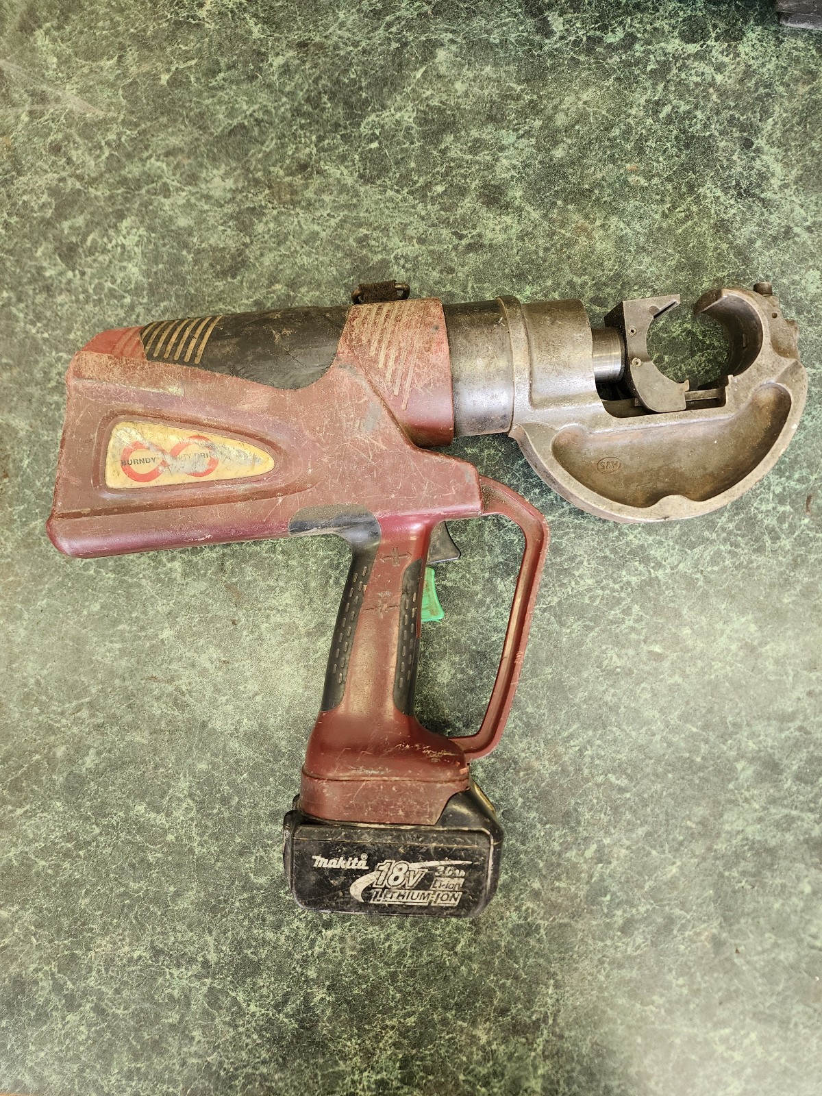 BURNDY PATRIOT PAT750 -LI 18V HYDRAULIC CRIMPER CRIMPING TOOL