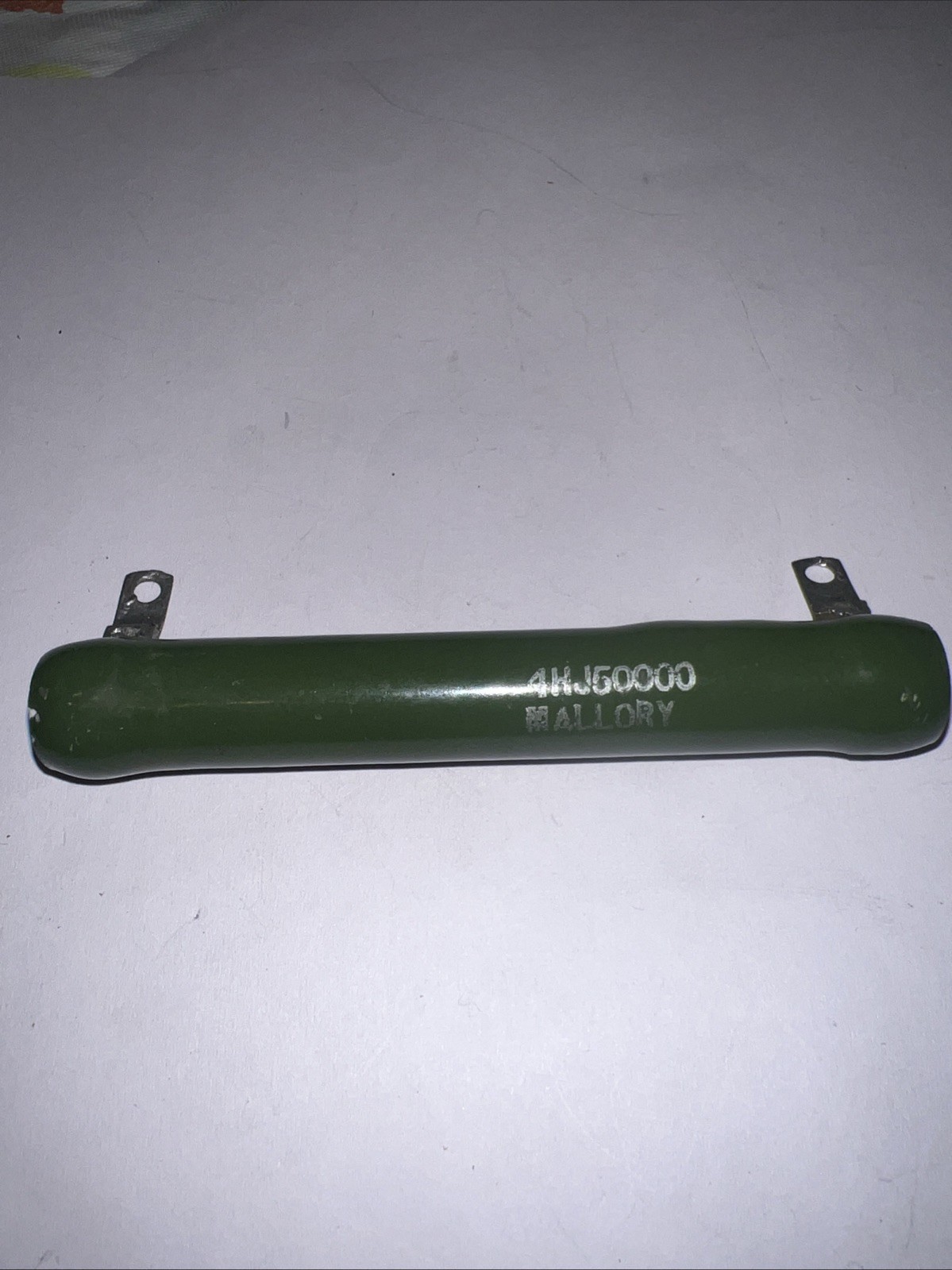 50,000 Ohm 40 Watt Ceramic Wirewound resistor 5% ￼ Tolerance By Mallory 4HJ50000