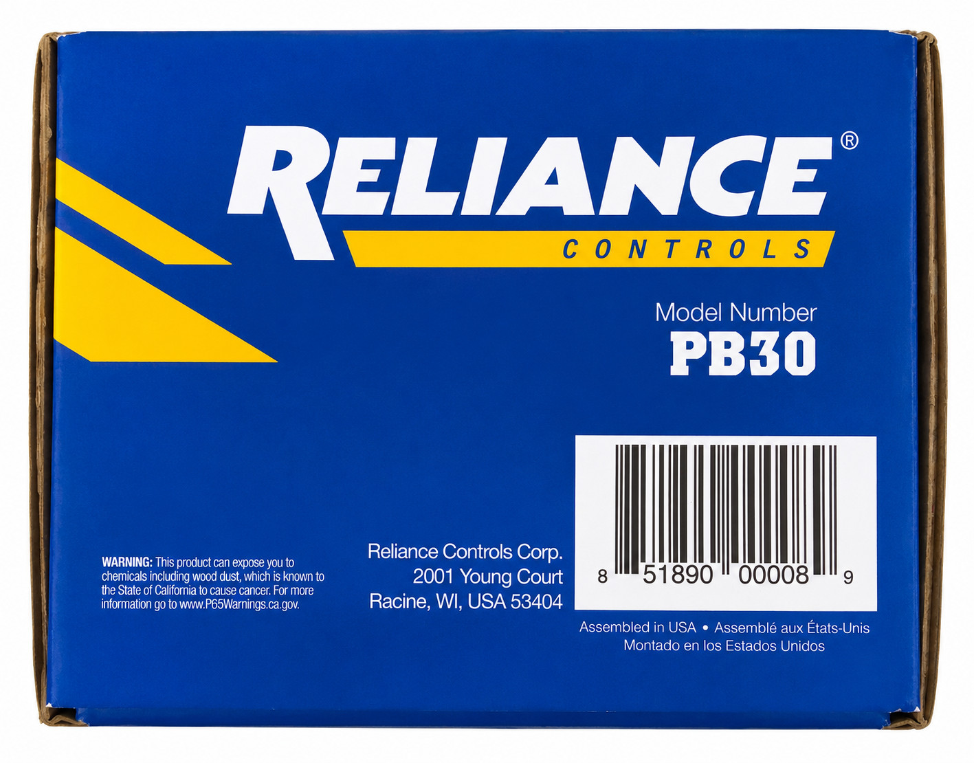 Reliance Controls PB30 30 Amp Power Inlet Box L14-30 125/250V Generator Inlet