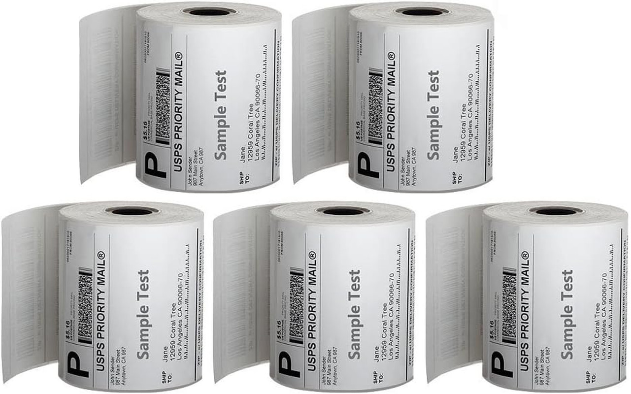 4X6 Thermal Labels, 40 Rolls Thermal Printer Labels, 250 Labels/Roll, 1” Core,