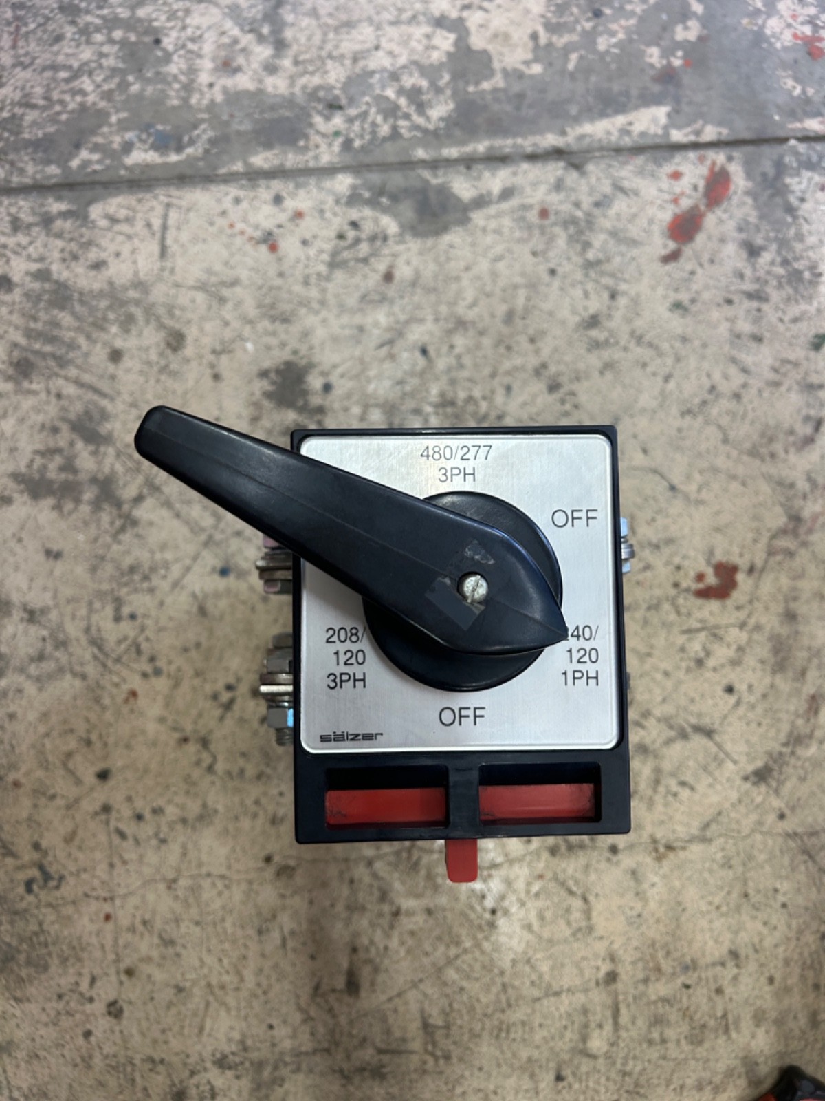 SALZER S825 VOLTAGE SELECTOR SWITCH
