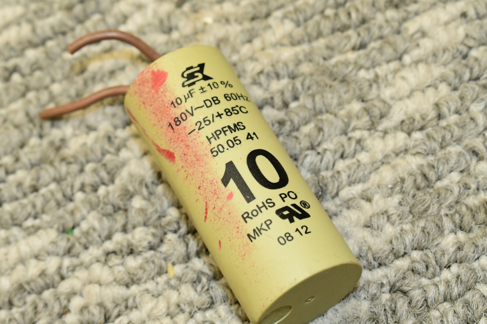 Seika SK 10 uf 180 VAC Potted Motor Start Capacitor for Grundfos Pump