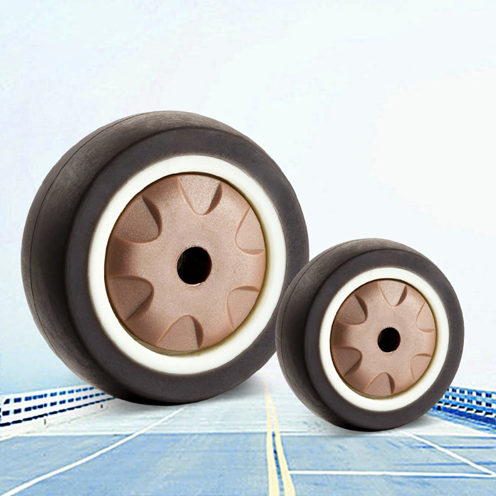 Silent Caster 1/1.5/2/2.5/3 inch Single Wheel TPR Rubber Roller Furniture Wheels