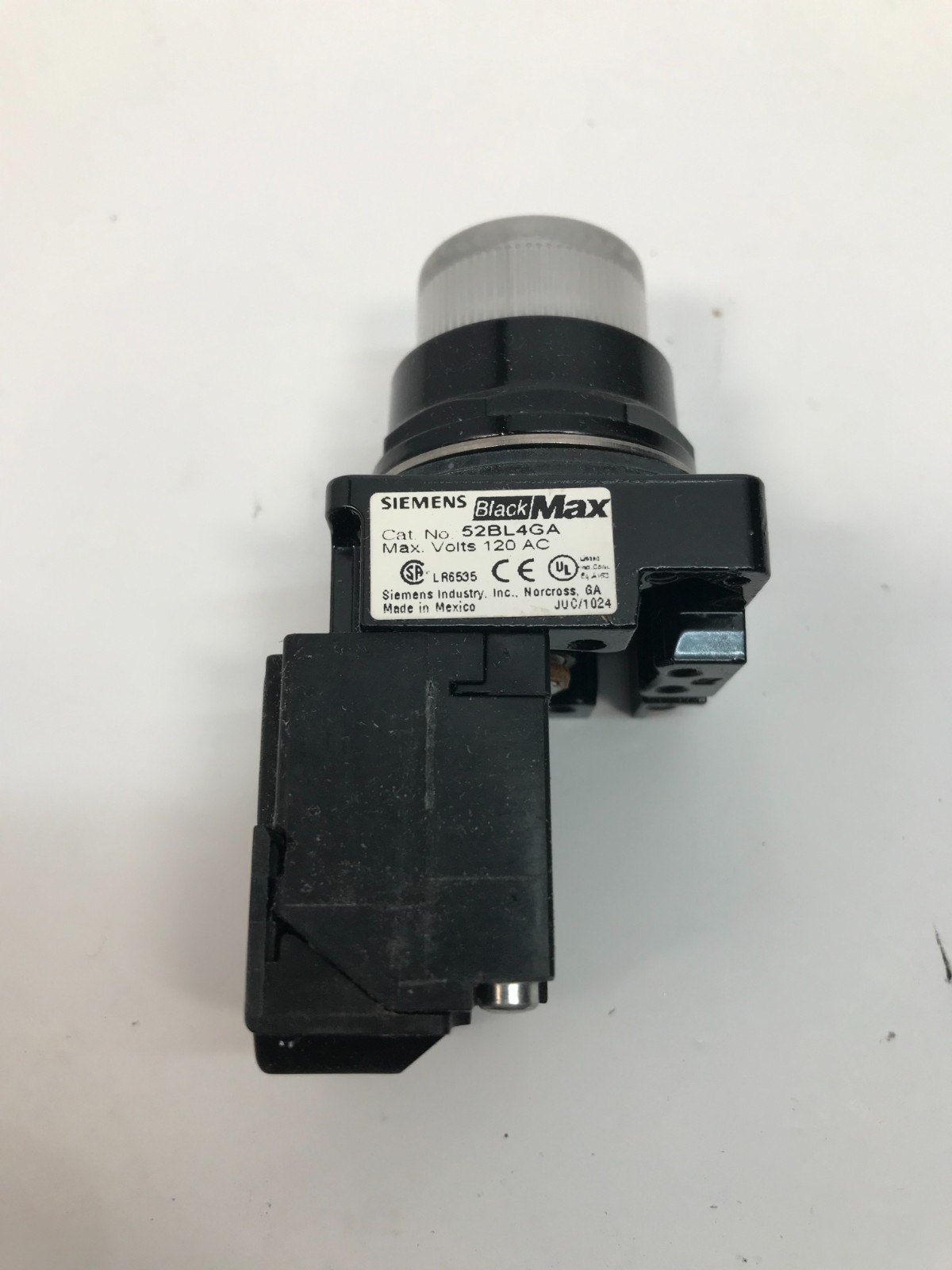 Siemens 52BL4GA Pilot Light Transformer Type 120 Volts AC, Clear – New in Box
