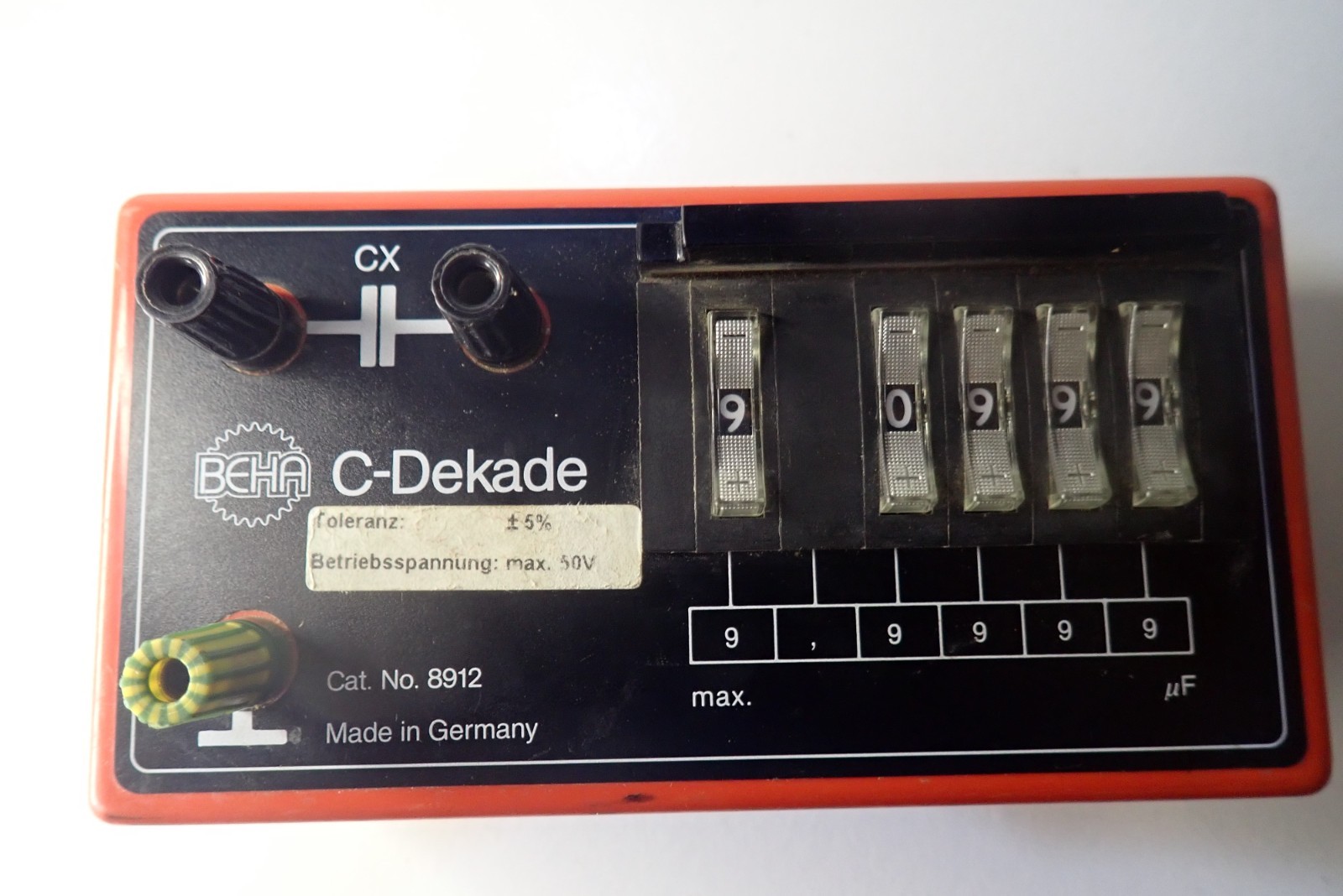 Electrical resistance resistor C-Dekade Germany
