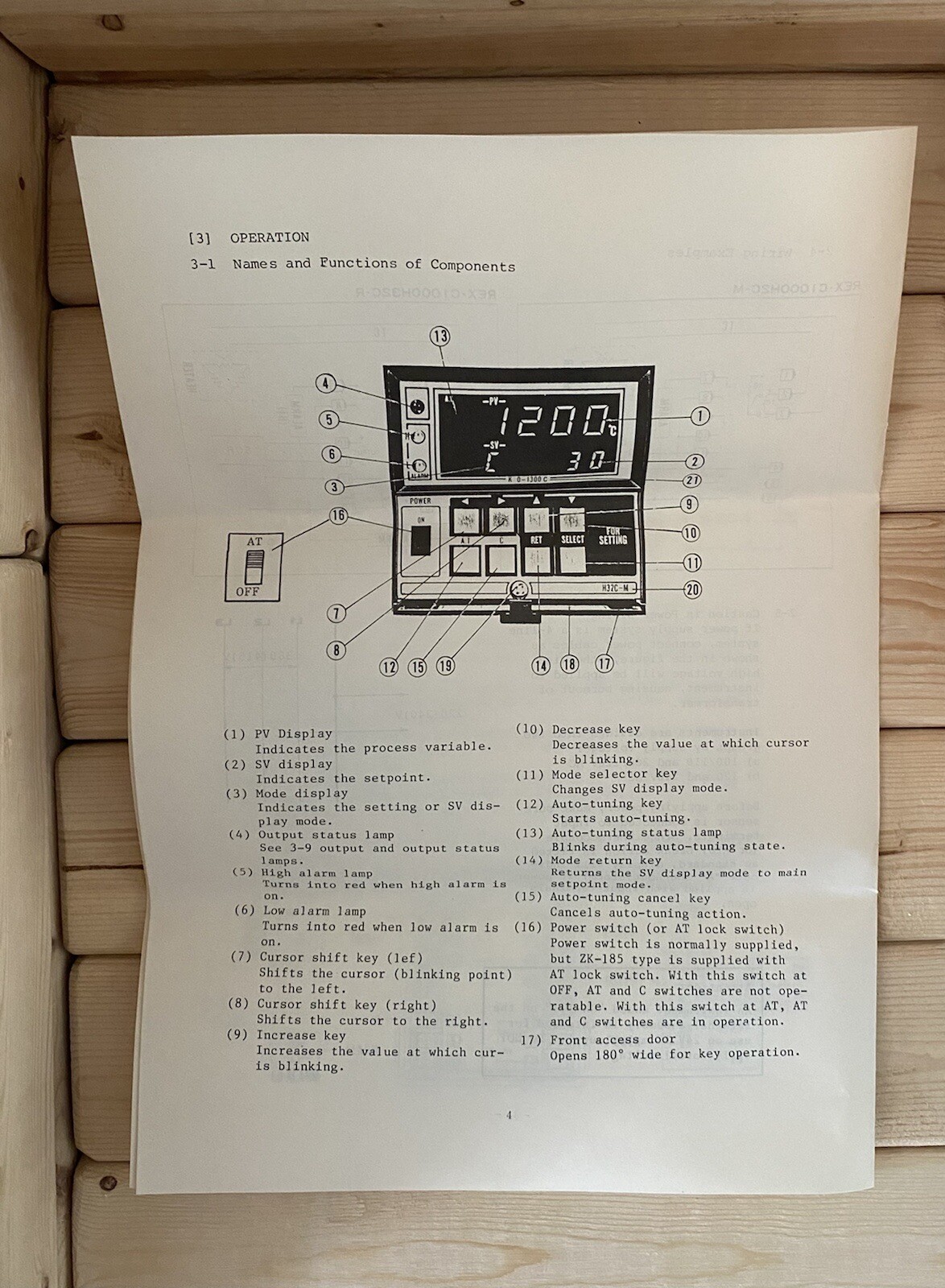 RKC-C1000-H1C-M MICROPROCESSOR-BASED TEMPERATURE CONTROLLER