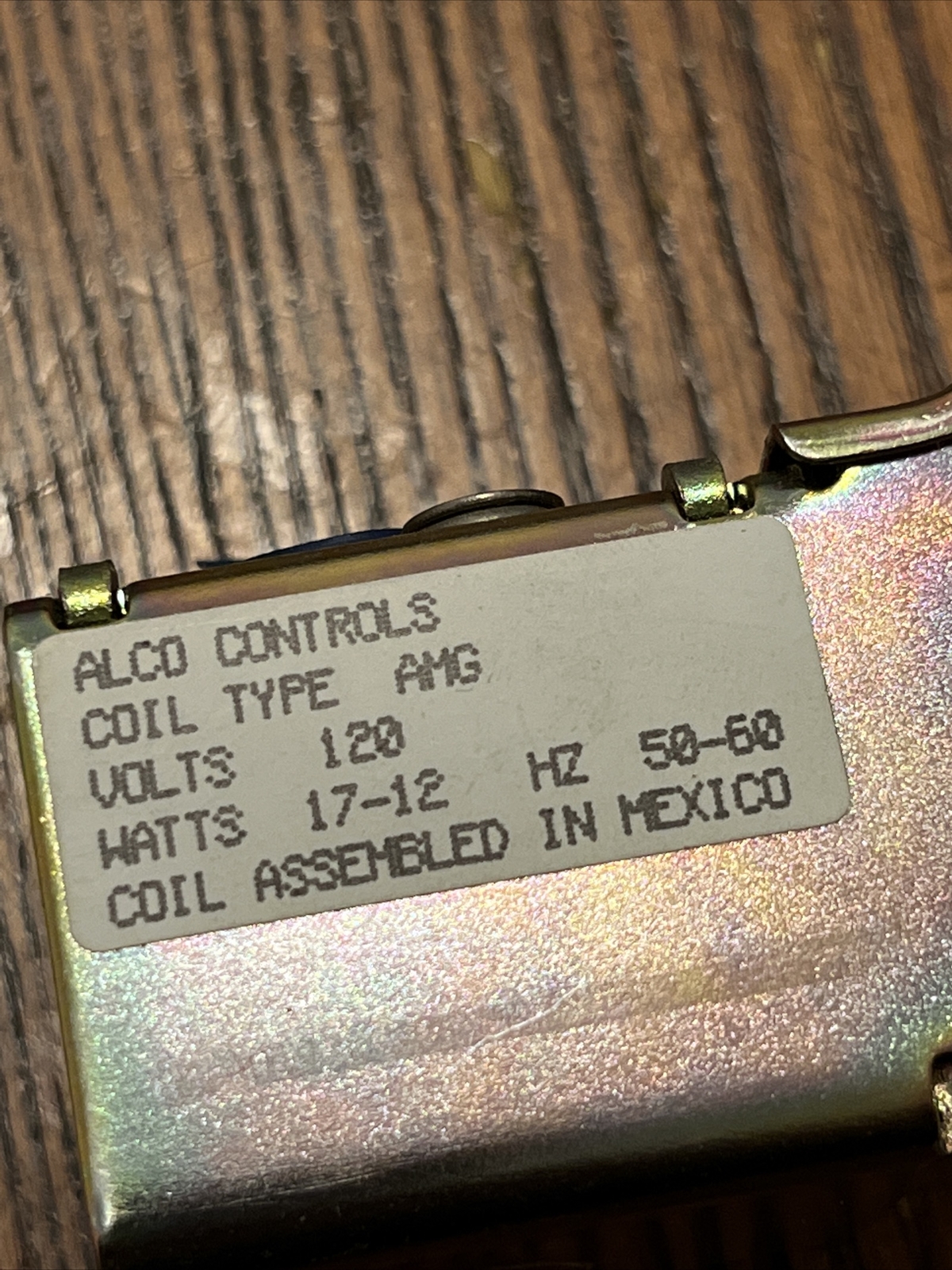 ALCO CONTROLS ELECTRIC COIL VALVE COL 03780 AMG 120V X13320323-61-7 R9820 NEW !!