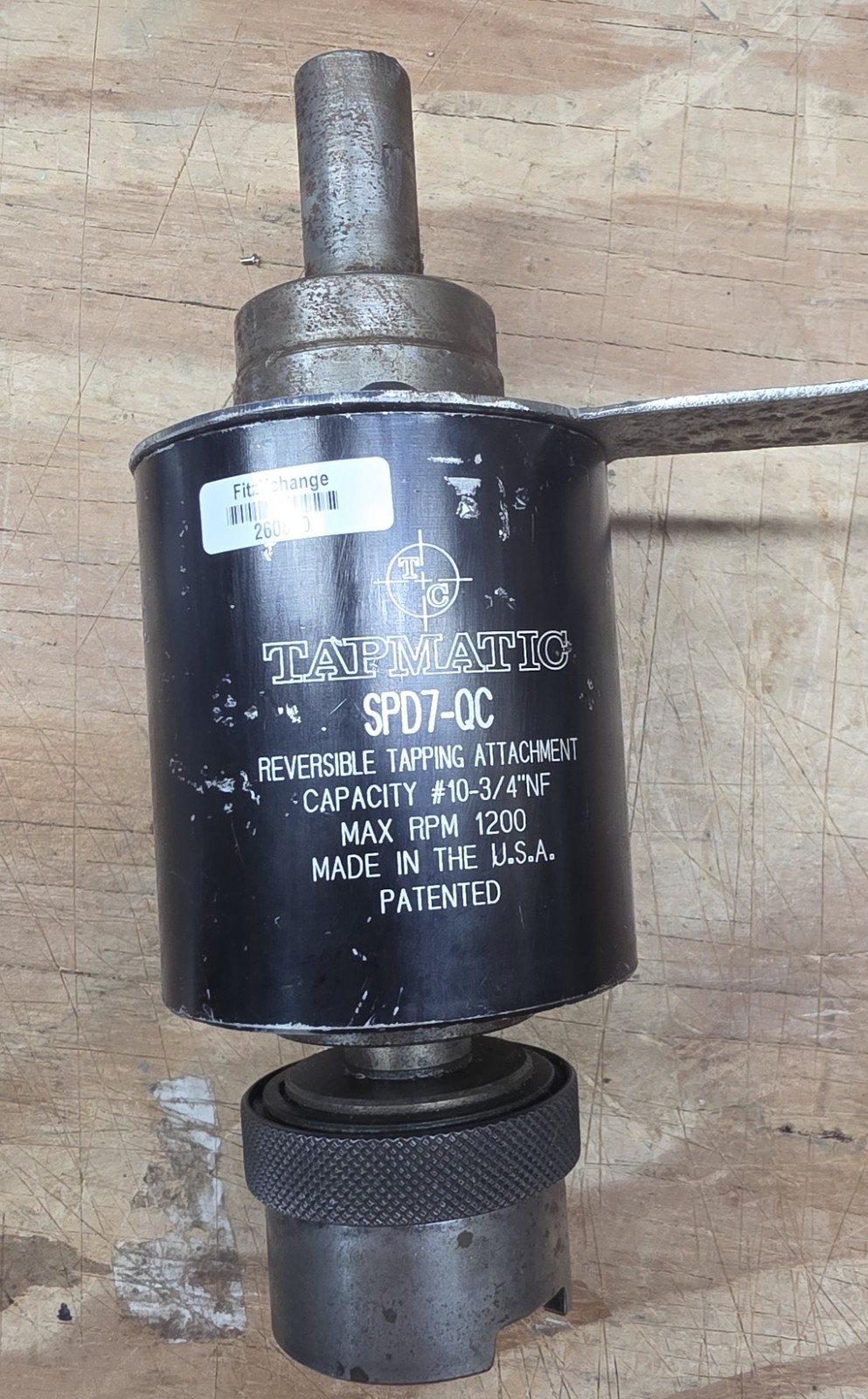 Tapmatic SPD-7QC #10-3/4″ NF Capacity REVERSIBLE TAPPING HEAD USA 260810