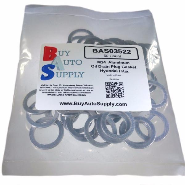 M14 Aluminum Oil Drain Plug Gaskets Fits Ford Hyundai 21513-23000 Dorman 095-147
