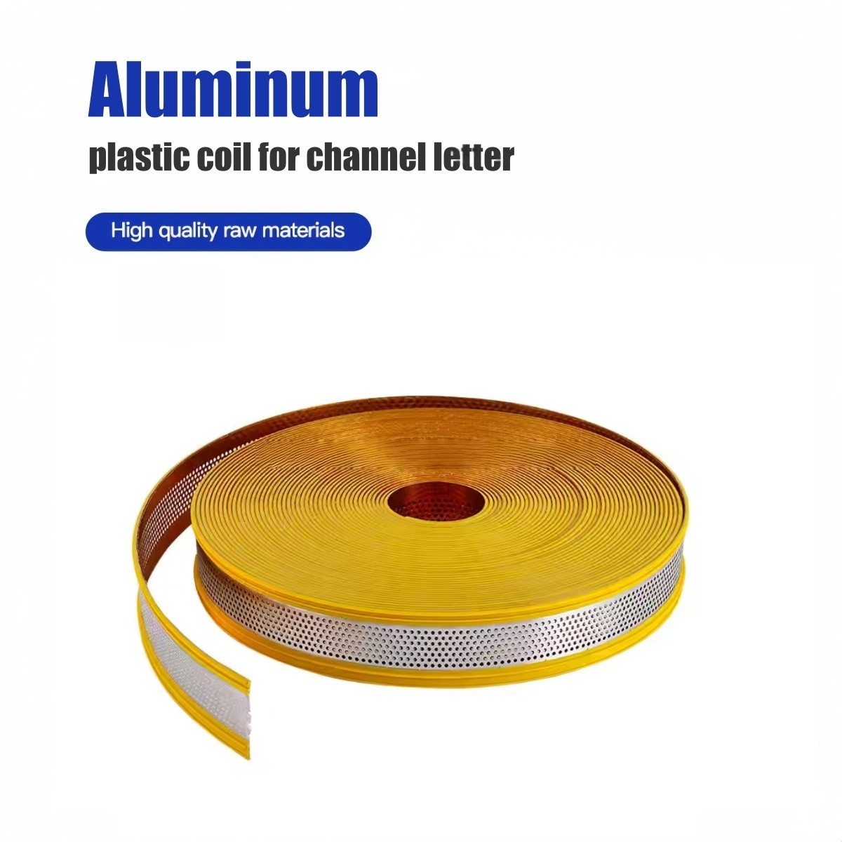 Double-Hemmed Aluminum-Plastic Letter Edge Trim for 3D Sign Letters 108″ / Roll