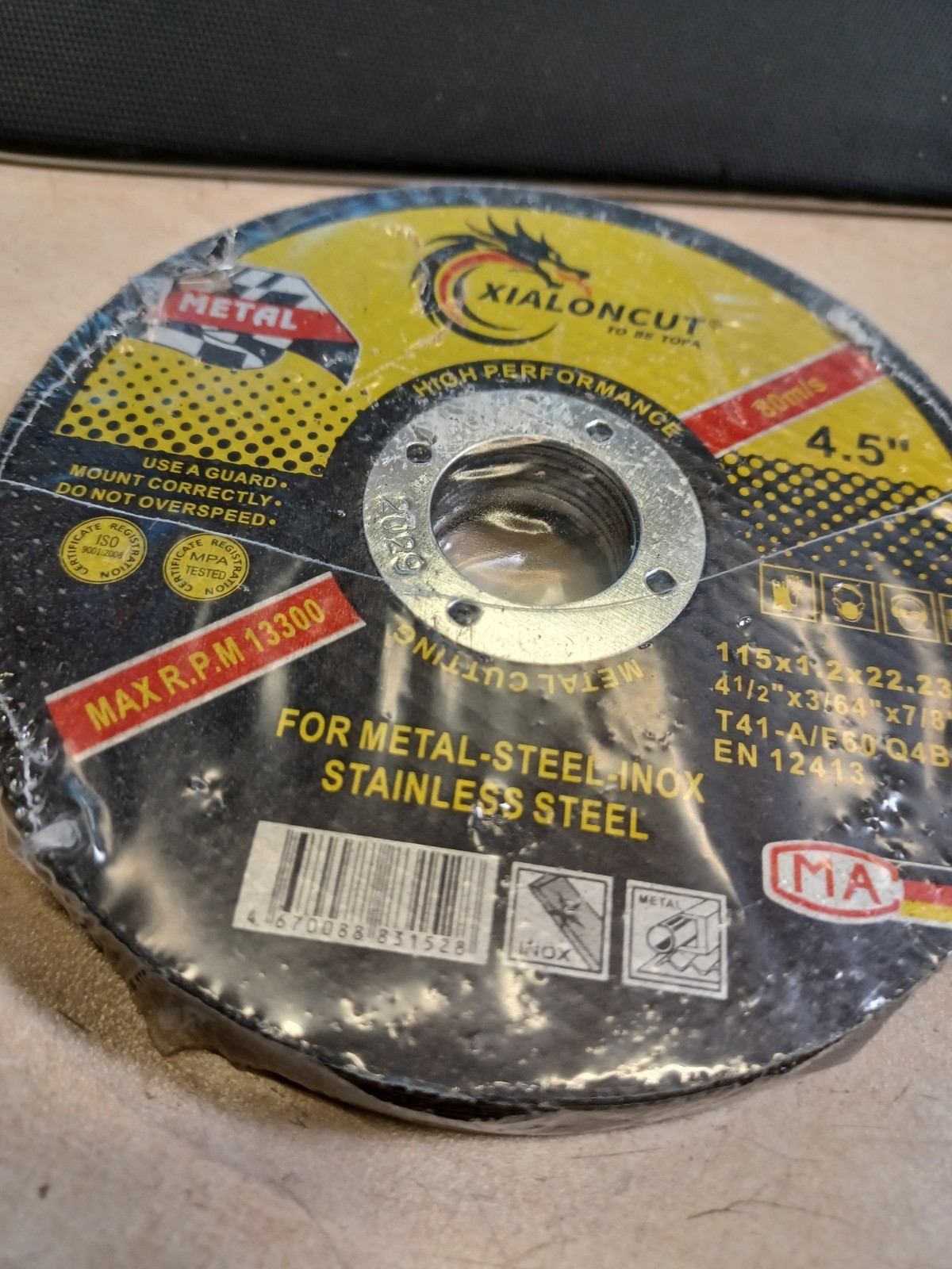 XIALONCUT 125×1.2×22.2mm Steel Cutting Disc for Stainless Cutting Pack of 10
