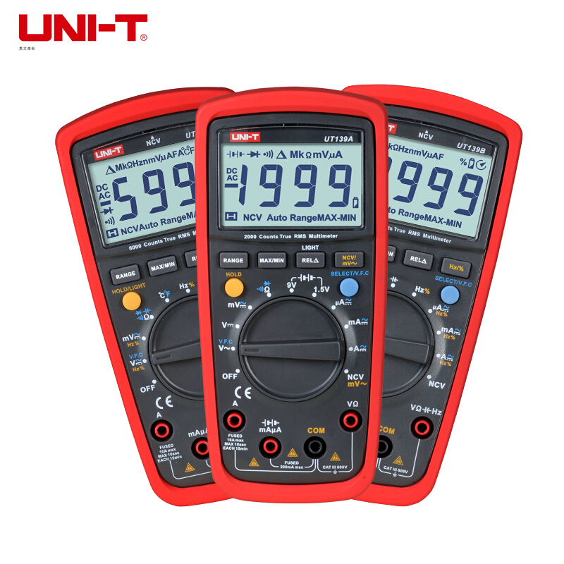 Digital Multimeter UNI-T UT139A True RMS Auto Range VFC NCV Max/Min/Rel Measure