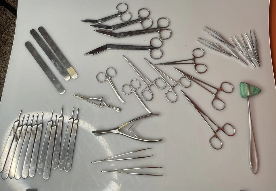 30 Stainless Steel Surgical Instruments