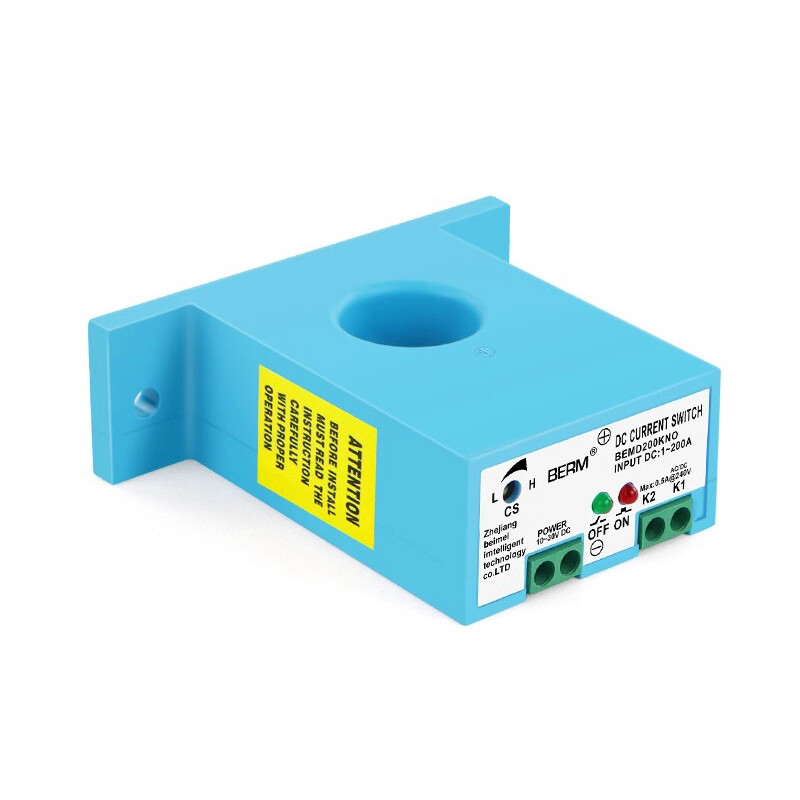 NO/NC DC Current Induction Sensing Switch Adjustable 1-200A DC 10-30V IP30