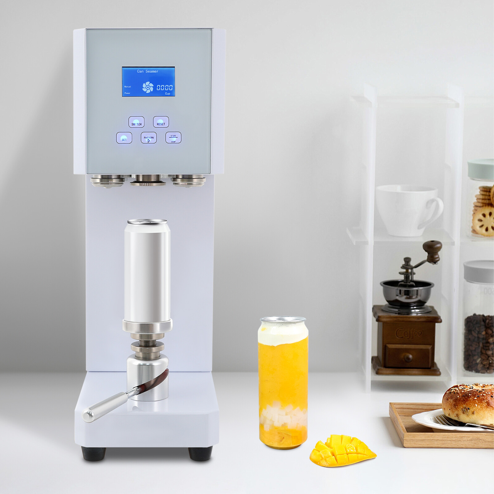 370W Automatic Can Sealing Machine Electric Cup Sealer Machine with Counter 110V