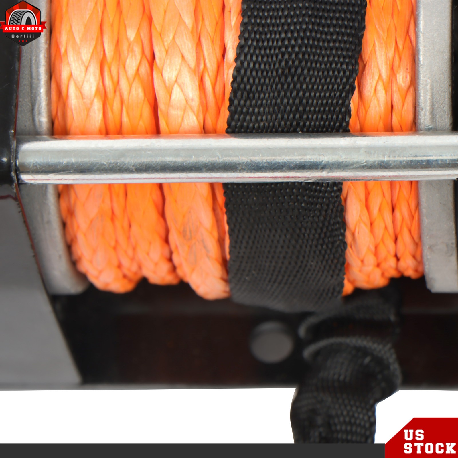 2500lb Electric Winch 50 ft Synthetic Rope 12V DC with Wireless / Wired Remote