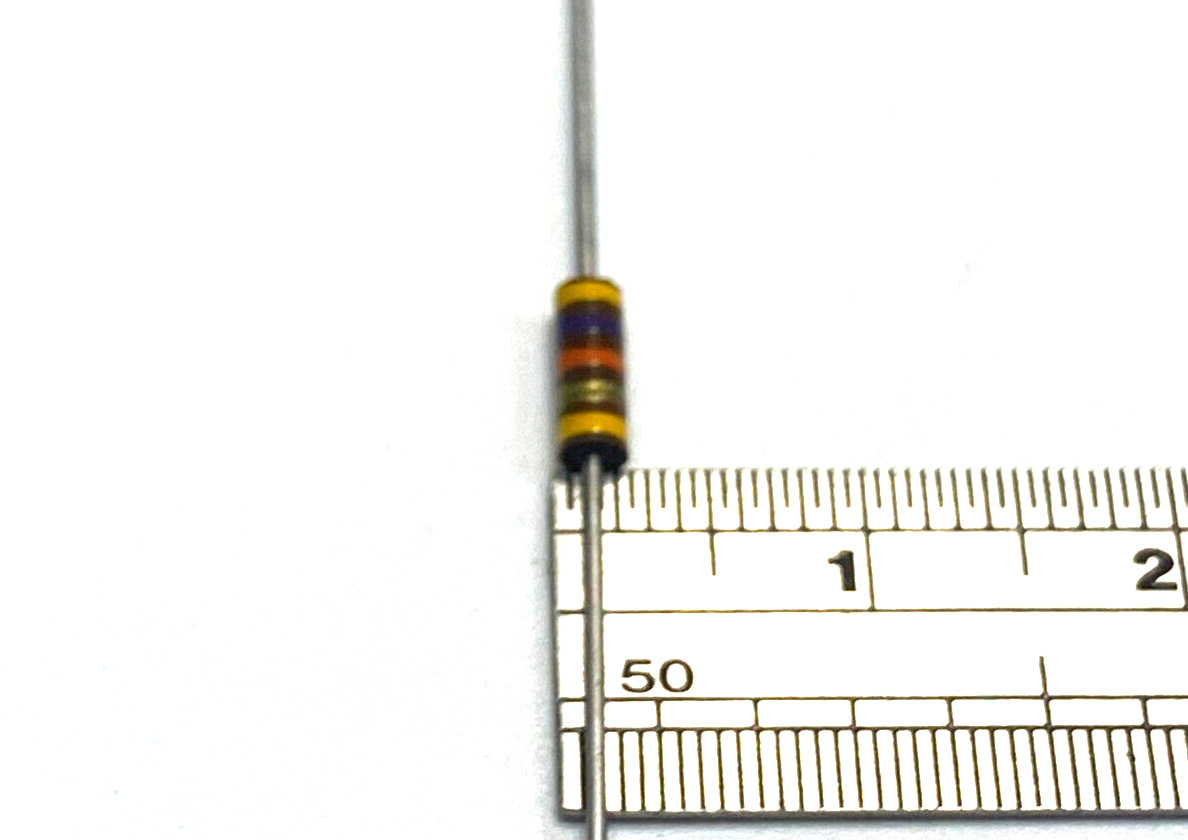 4pcs Allen-Bradley RCR07 1M 5% 1/4W (0.25W) Carbon Composition Resistor, RC07