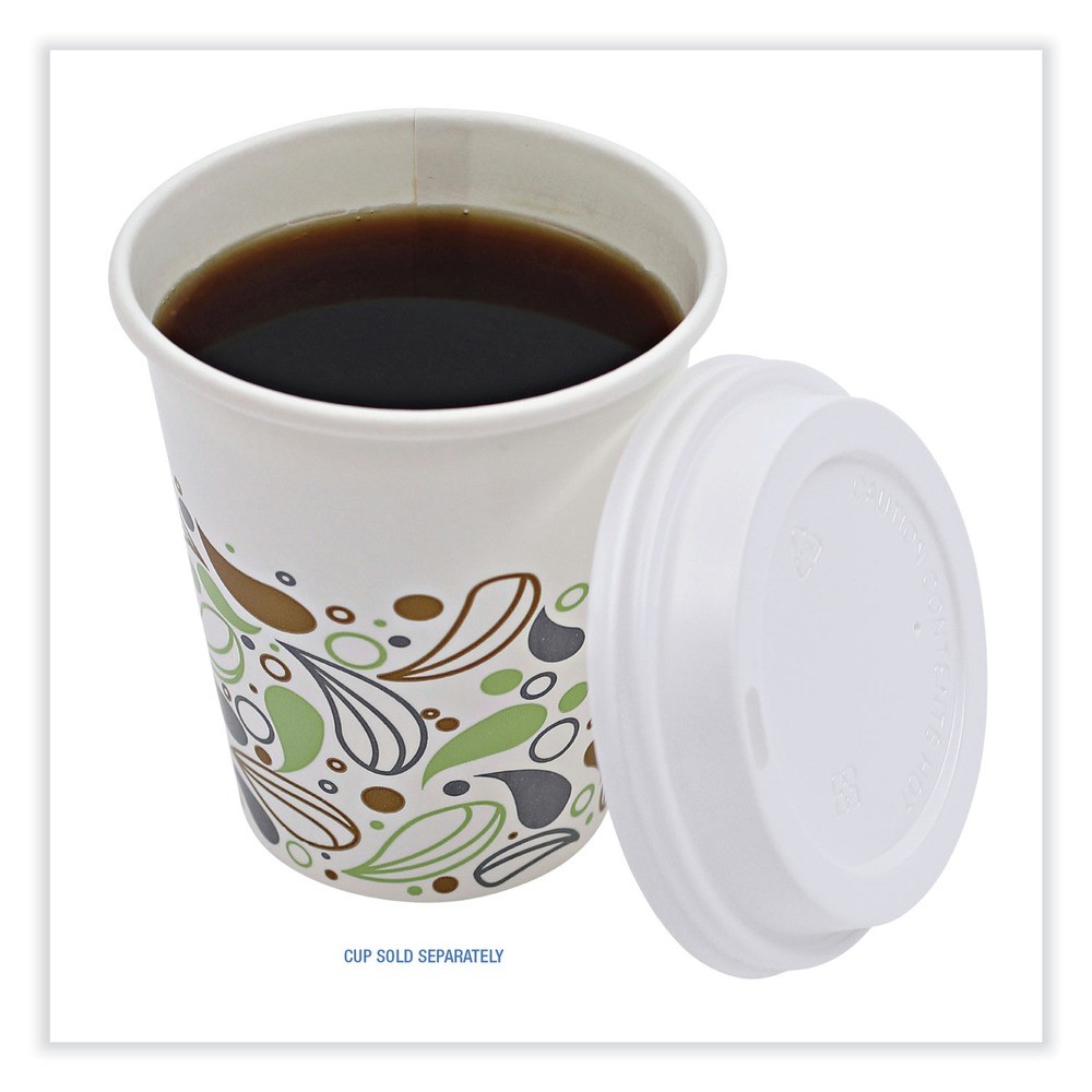 Boardwalk DEERHLIDW Plastic Lids for 10 – 16 oz. Hot Cups – WHT (1000/Carton)New