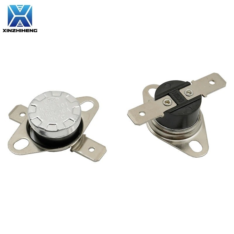 5pcs KSD301 Thermostat 40°C/104°F 10A Normally Open N.O Temperature Switch