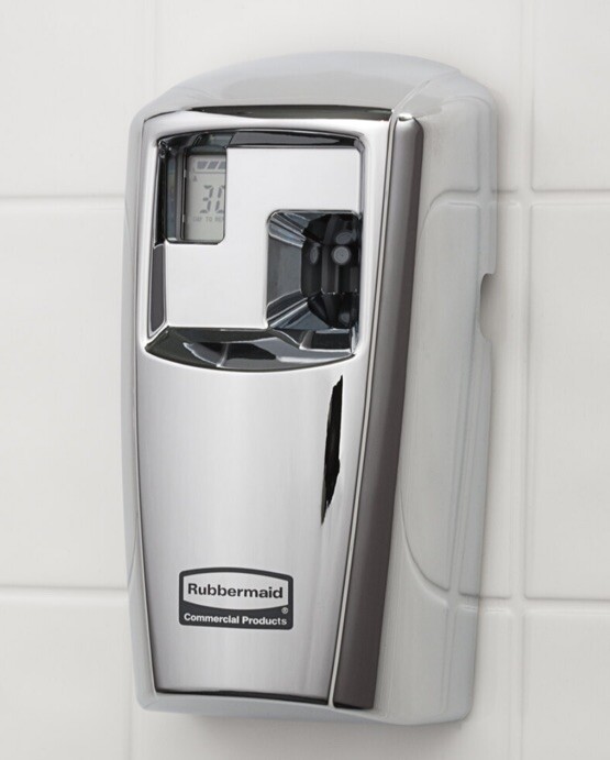 Rubbermaid 1793533 Microburst 3000 LCD Aerosol Microburst Dispenser Chrome