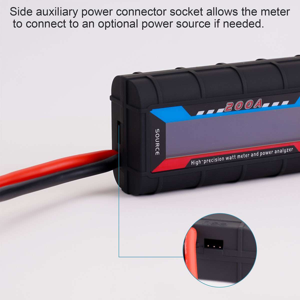 200A LCD Digital Watt Meter DC Volt Amp Monitor Analyser For RC Battery Solar