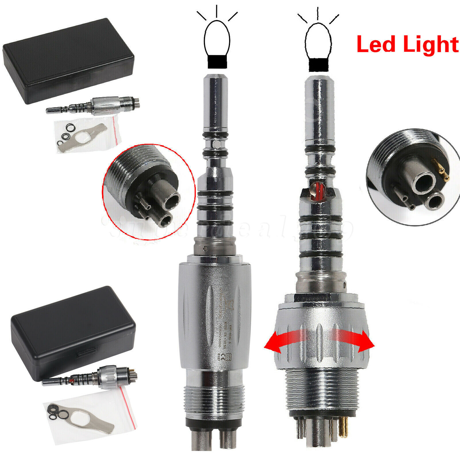 Dental MULTIflex Lux LED Quick Coupler 4/6Hole for Fiber Optic Handpiece YG4/Y6