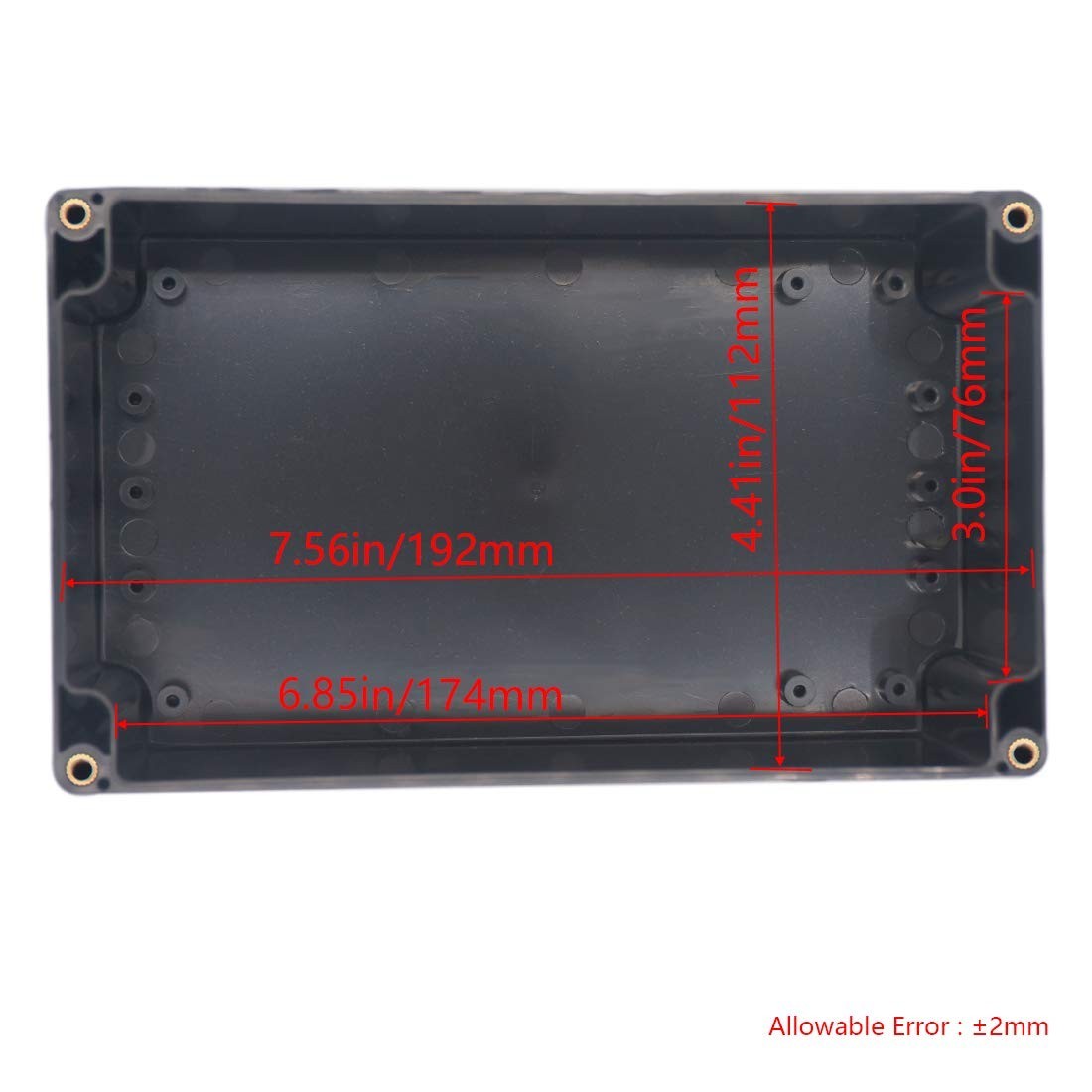 Junction Box, Project Case Power Junction Box, Project Box Black (7.87″X4.72″X