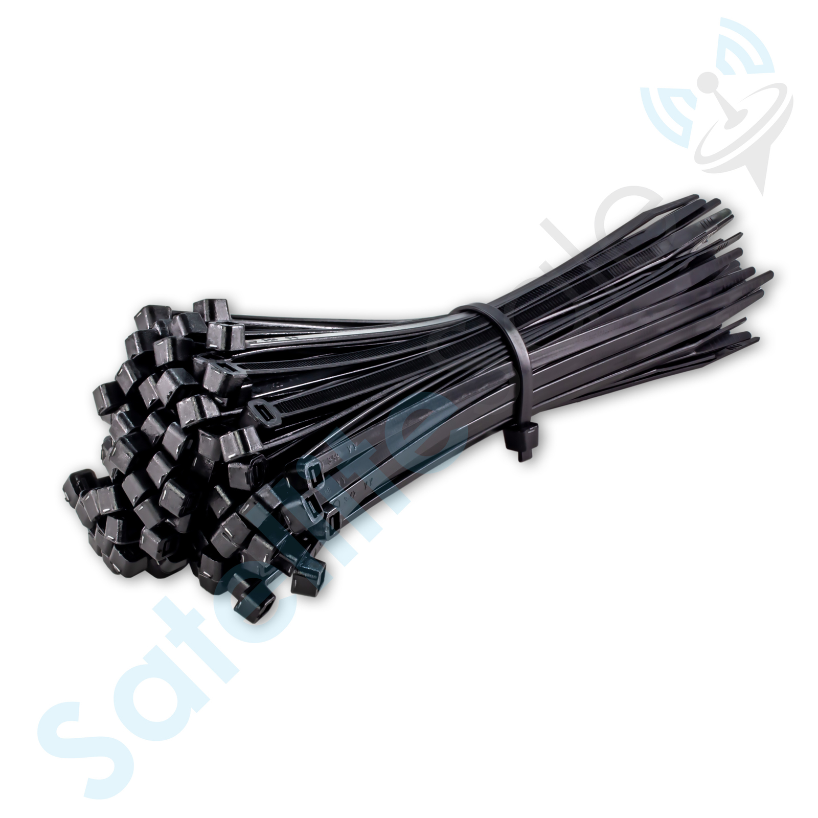 SatelliteSale Cable Wire Zip Ties Polyamide Black 7,4″, 200×4,7mm 1000pcs