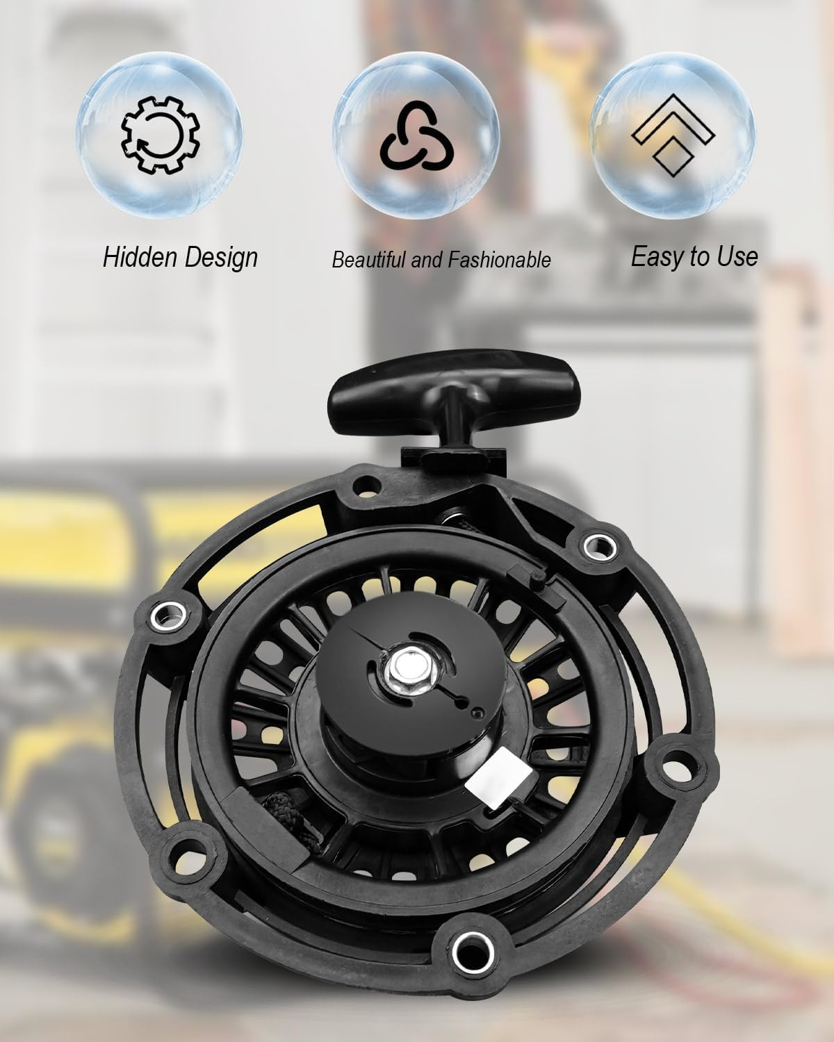 Recoil Starter Assembly Fit for Champion 2500W Inverter Generator, Pull Start Re
