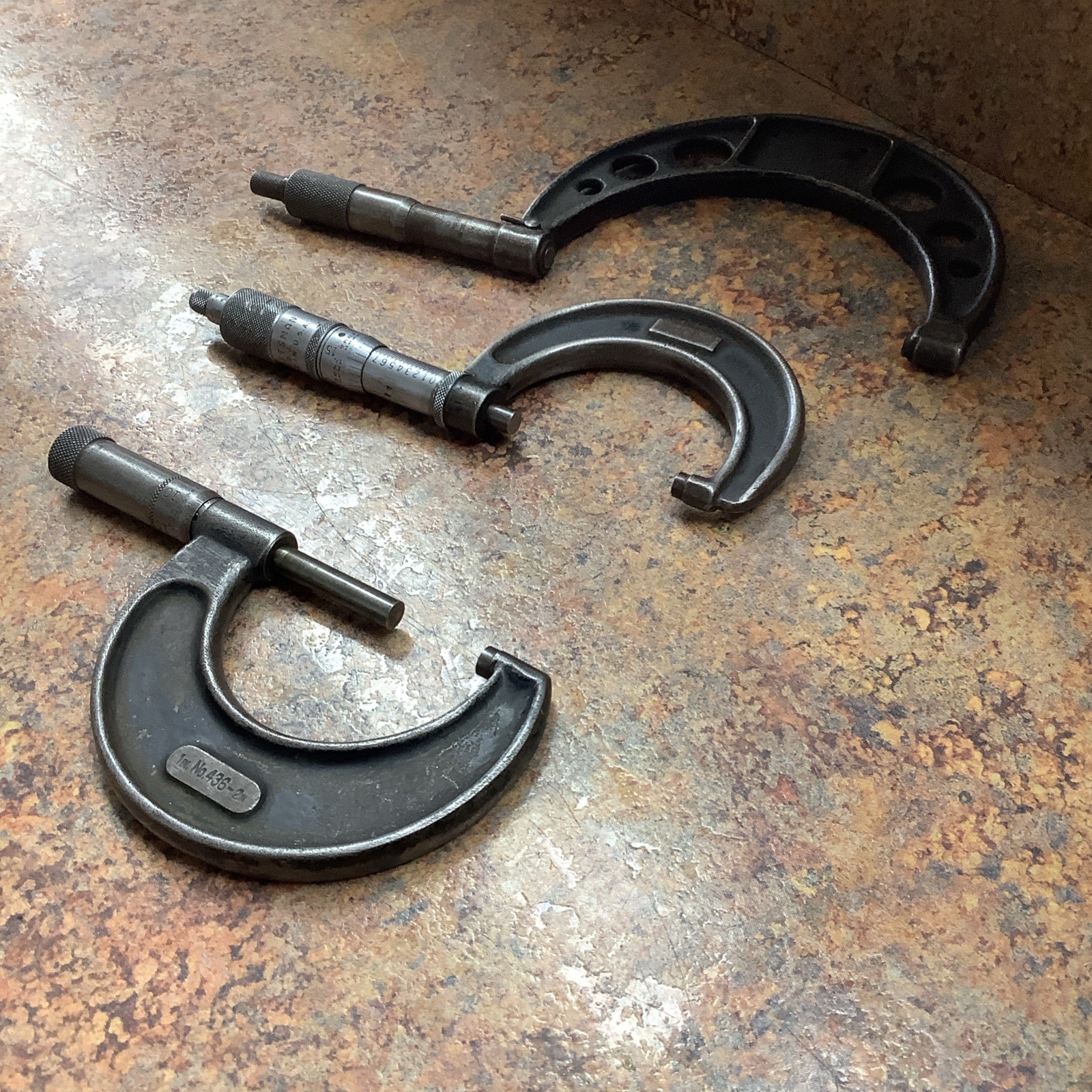 Starrett No.436 2in-3in Outside Micrometer + 2 No Name Brands