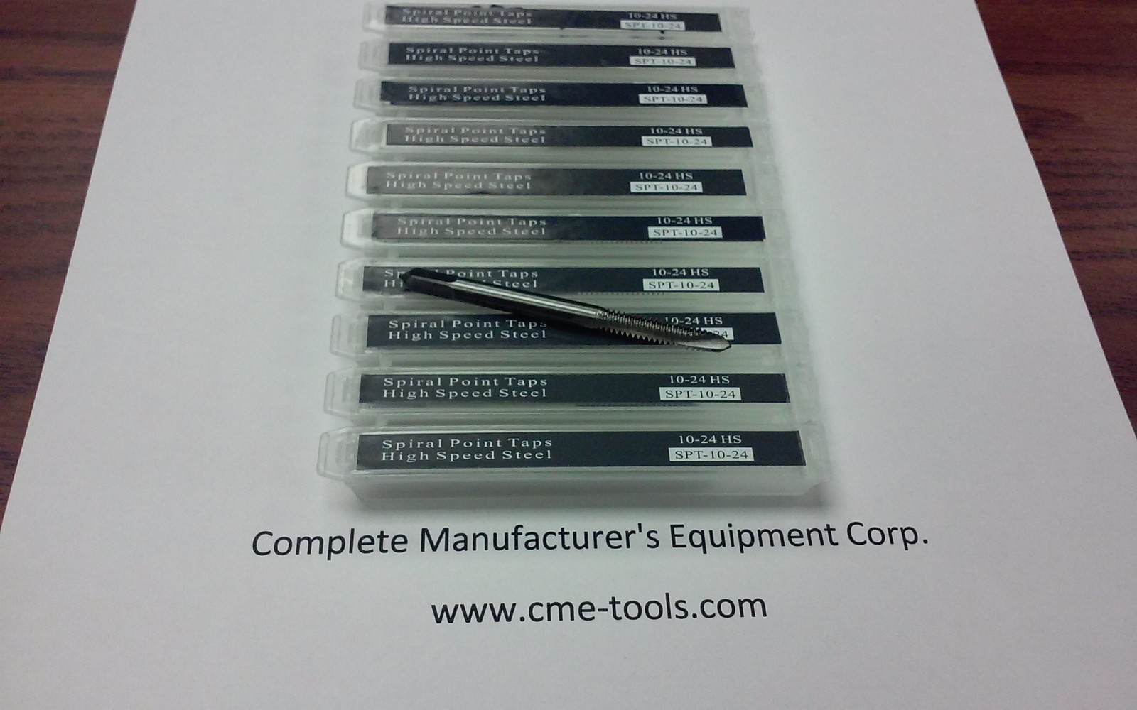 Spiral Point Taps 10pcs #10-24 plug 2flute M2 high speed steel #SPT-10-24-new