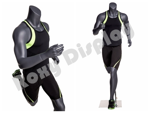 Male Fiberglass Headless Athletic style Mannequin Dress Form Display #MZ-NI-4
