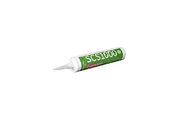 GE SCS1000 Series Contractors Silicone Sealant – 12 Tubes – White