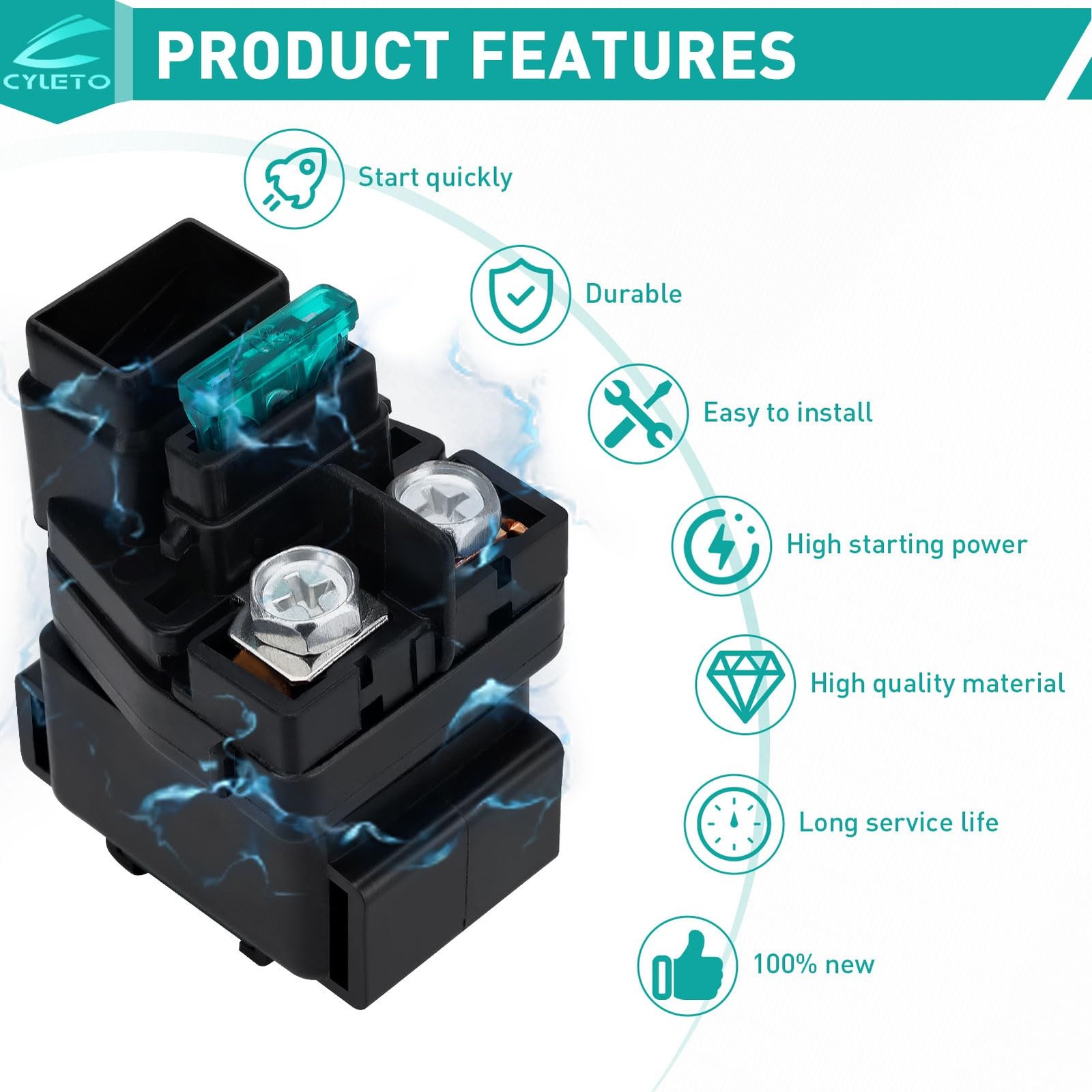 Starter Solenoid Relay for Arctic cat 400 500 4×4 1998 – 2005375 2×4 2002400