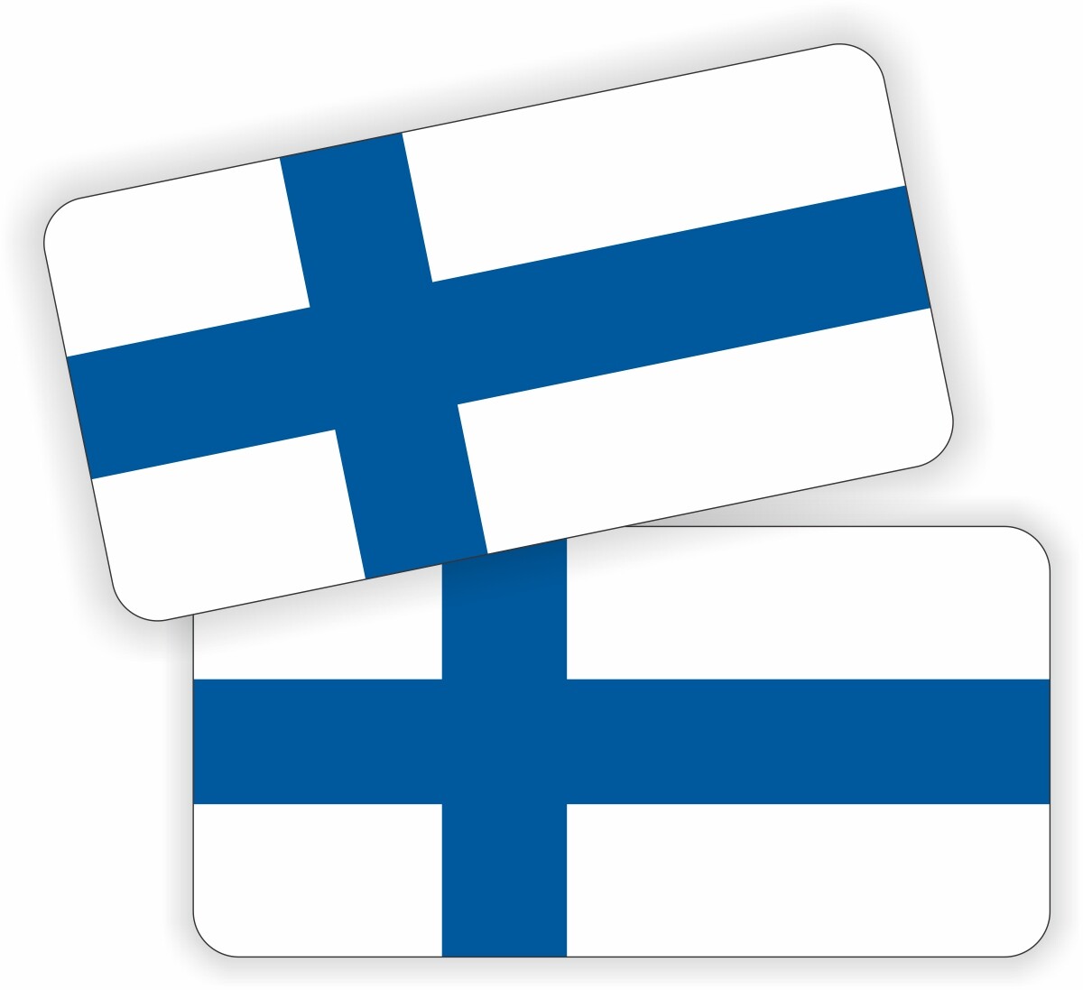 Finland Flag Hard Hat Stickers | Motorcycle Safety Helmet Decals Flags Finnish