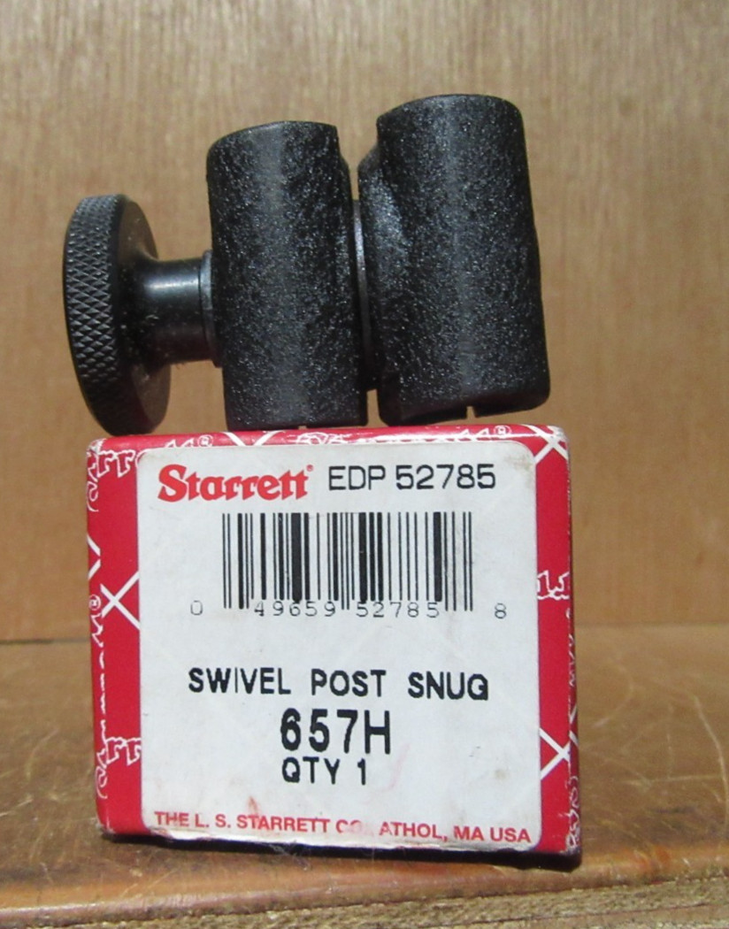 Starrett 657H ( 1/2lb! ) Heavy Duty 3/8″ Swivel Post Snug Clamp For 657 mag base
