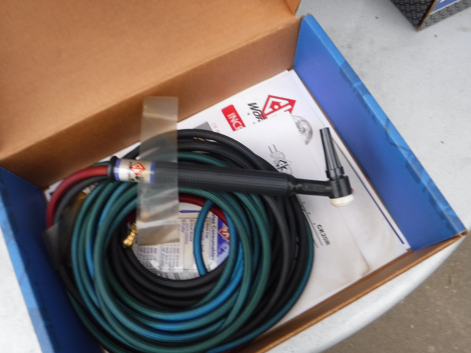 CK20 Water Cooled TIG Torch Kit Flex 250A 12.5′ 3-Pc Super-Flex CK20-12SF FX USA