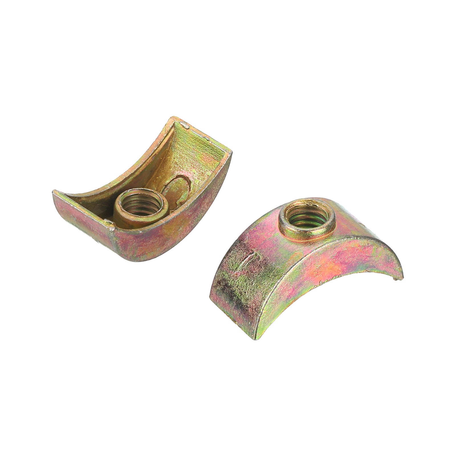 20pcs M6 Half Moon Nuts Washers Zinc Alloy External Thread Lock Washer Bronze