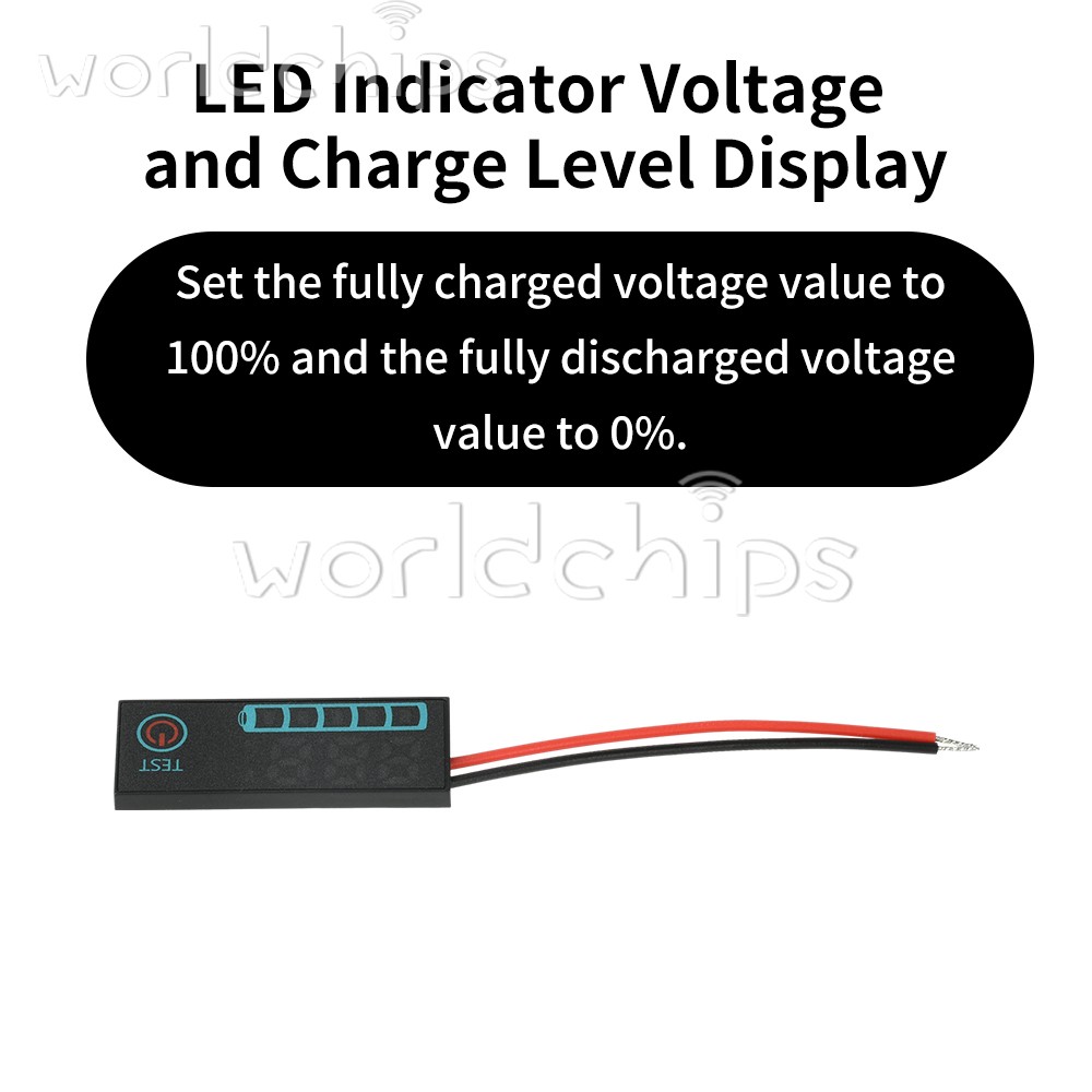 DC 7-55V LED Indicator Voltage Acid/Li-ion Universal Battery Charge Indicator