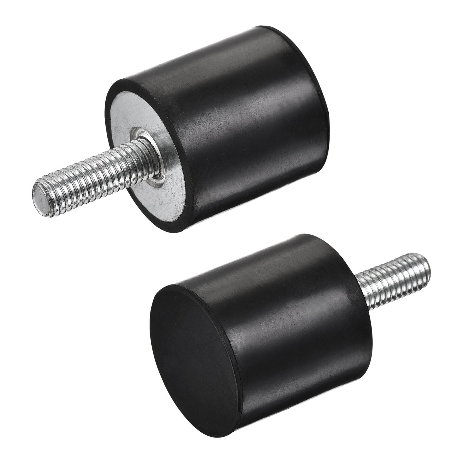 2pcs M8 Rubber Mounts Male Thread Shock Absorber for Motor Generator Compressor