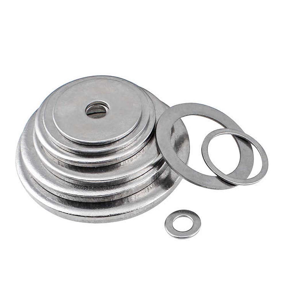 Flat Washer Gasket Metal Ring Shim A2 Stainless Steel ID 1.6-36mm for Screw Bolt