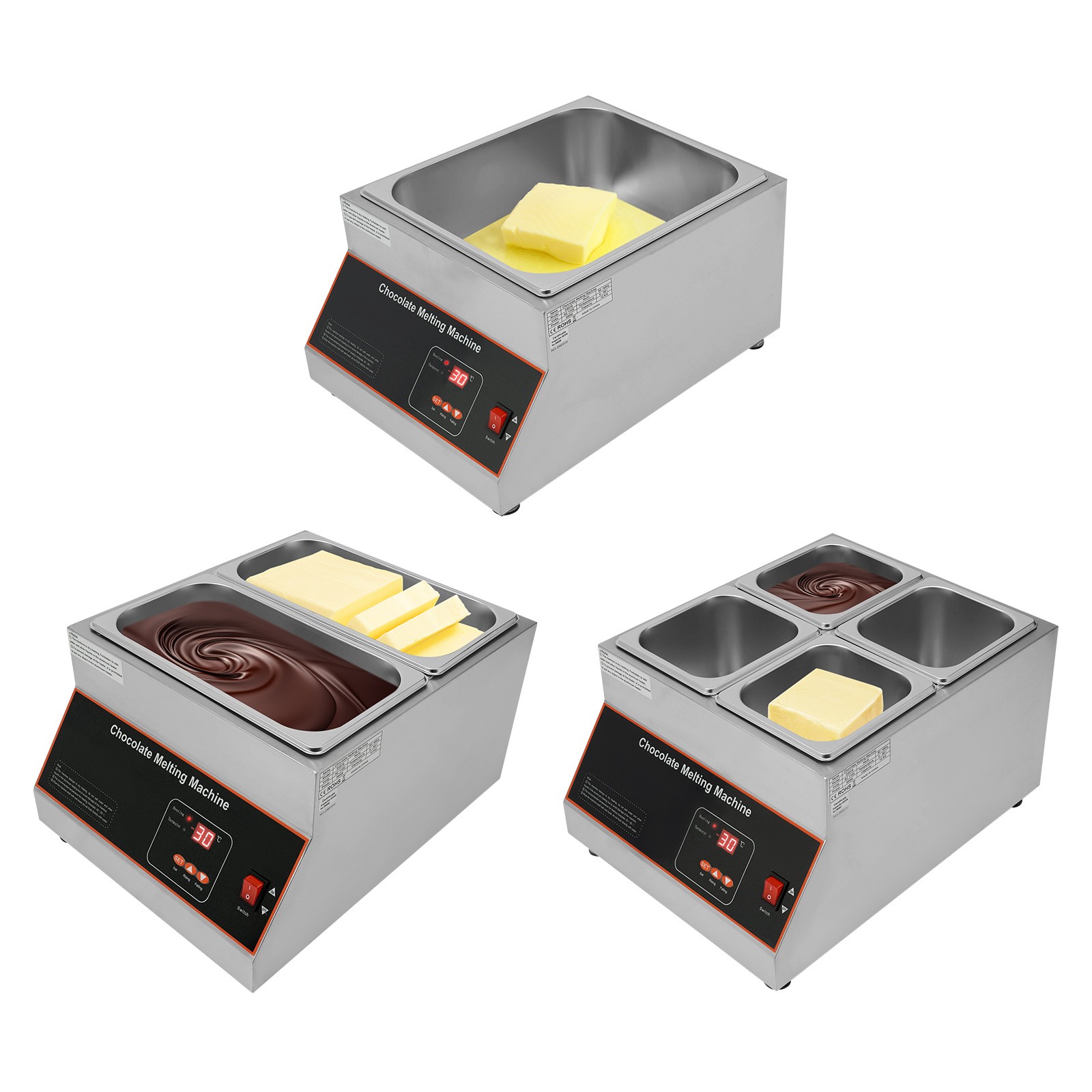 12kg Chocolate Melter Chocolate Melting Machine Electric Chocolate Melting Pot