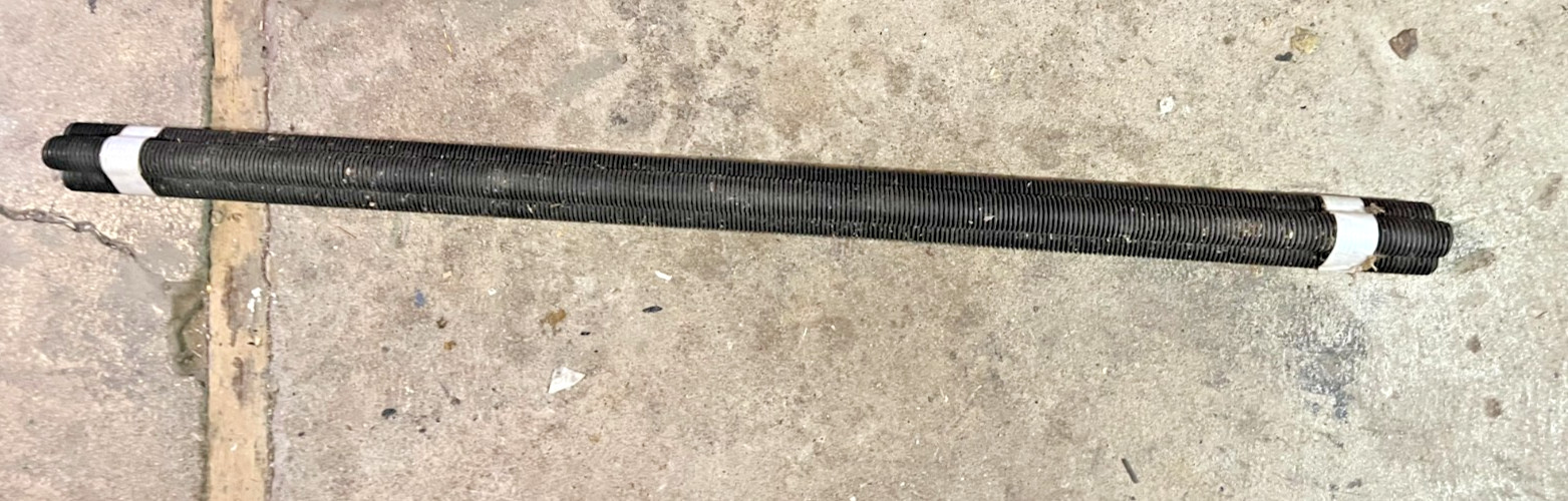 Fully Threaded Rod, 1″ x 3 Ft, Steel, coarse thread