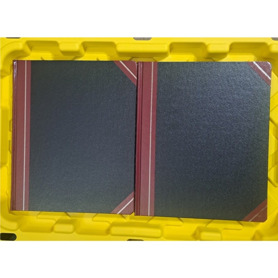 2 Boorum & Pease 150 Page QUADRILLE Ruled Record Book Ledgers Open Box Unused