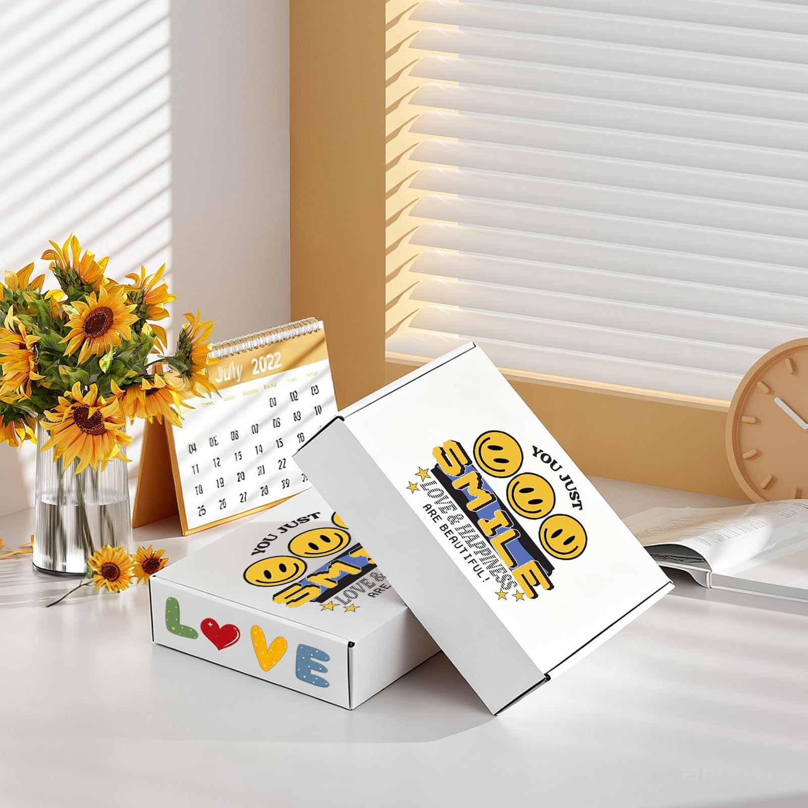 Hguba 9x6x3 Inches Shipping Boxes Set of 50, White 9*6*3INCH, WHITE