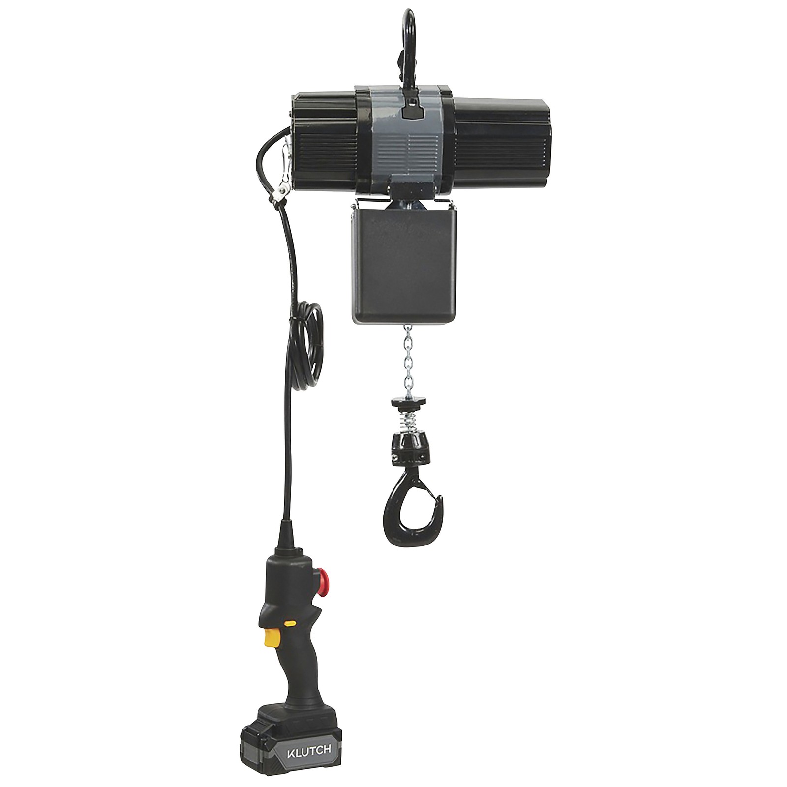 Klutch Chain Hoist Kit, KLiQ 20V, Battery-Powered, 500-Lb. Capacity, 9.85ft.