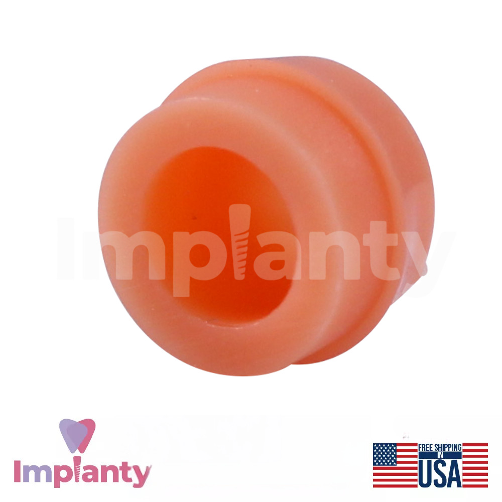 1x Dental Ball Attachment Soft Silicone Set Titanium Int Hex 2.42mm System