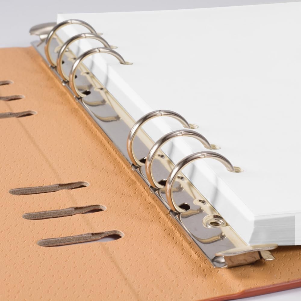 A5 Blank Paper Refill – 6-Hole Punched, 100 Sheets/200 100 Sheets, White
