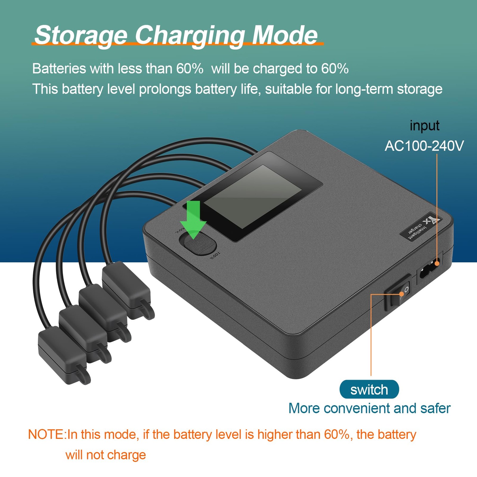 Lyongtech Display Battery Charger For Dji Avata 2Full And Storage Charge Lcd 6
